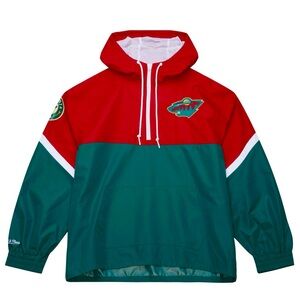 NEW MINNESOTA WILD HOCKEY lightweight jacket/windbreaker by Mitchell & Ness
